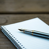 Notebook en vulpen