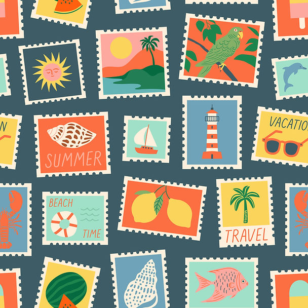 Summer Travel Stamps