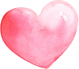 Różowe akwarelowe serce