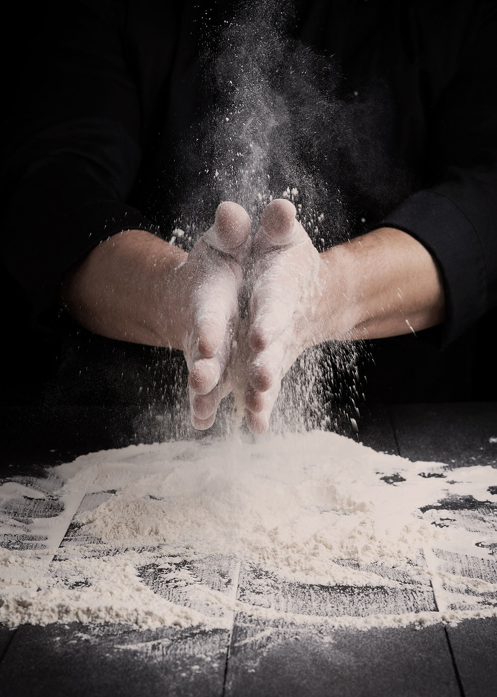 Hands Clapping Flour