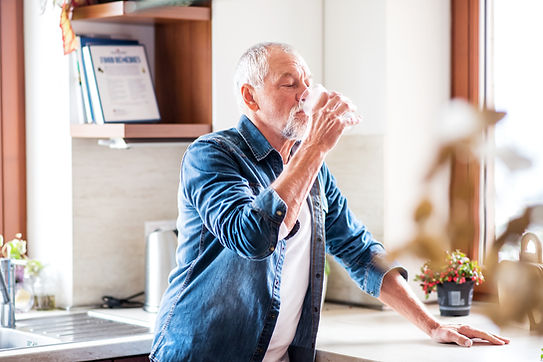 Man Drinking Water