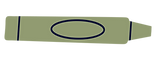 Green Crayon Illustration