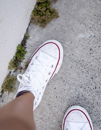 White Sneakers Closeup