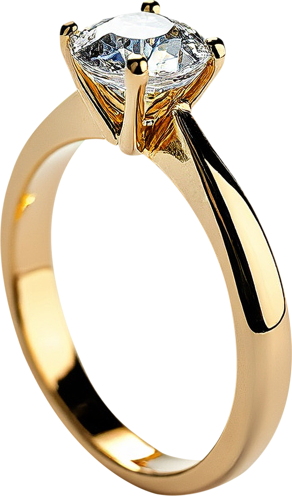 Golden Diamond Ring