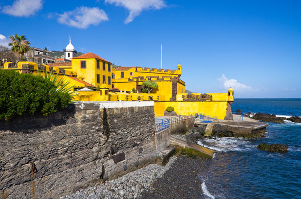 Historic fort on the coast of San Juan, Puerto Rico
