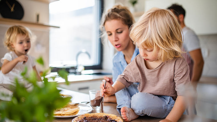 Family Cooking Together