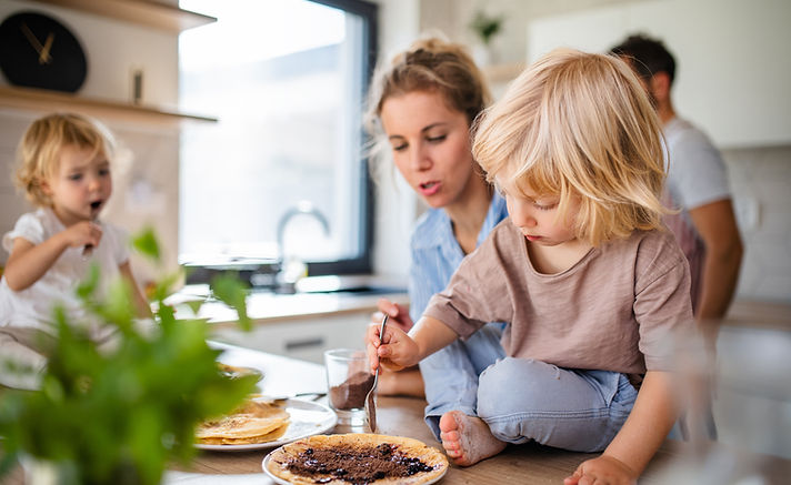 Family Cooking Together