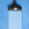 Vacuuming a Blue Surface