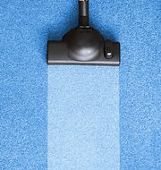 Vacuuming a Blue Surface