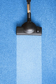 Vacuuming a Blue Surface