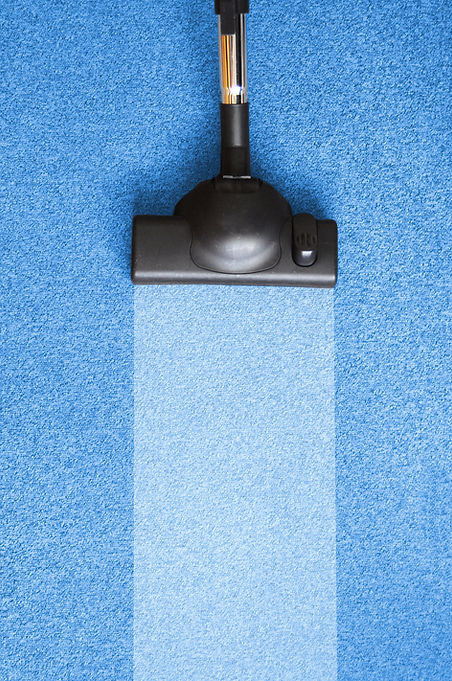 Vacuuming a Blue Surface