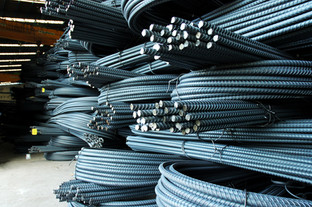 Stacked Steel Rods