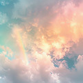 Regenbogenwolken