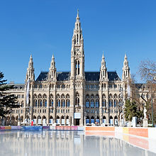 Eislaufplatz am Wiener Rathaus, Wien/Österreich