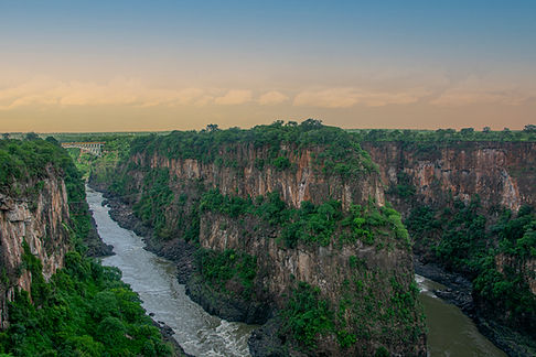 Cliffs and River