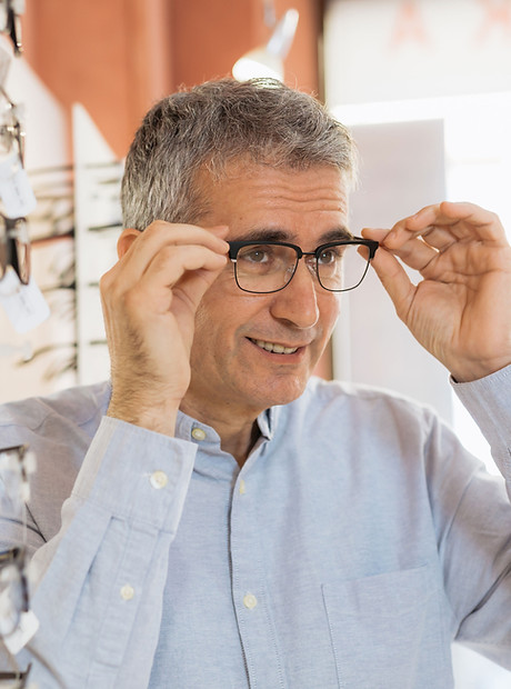 Trying On Glasses