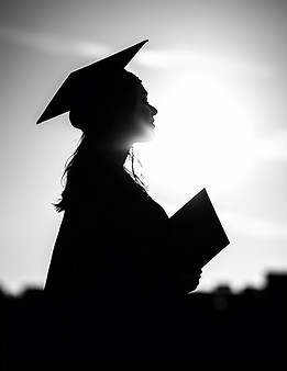 Silhouette di laurea