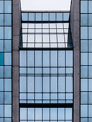 Façade en verre moderne