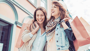 Young Women with Shopping Bags