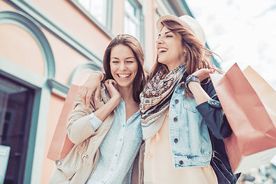 Young Women with Shopping Bags