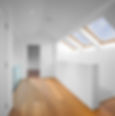 modern loft conversion in the roof space of a house