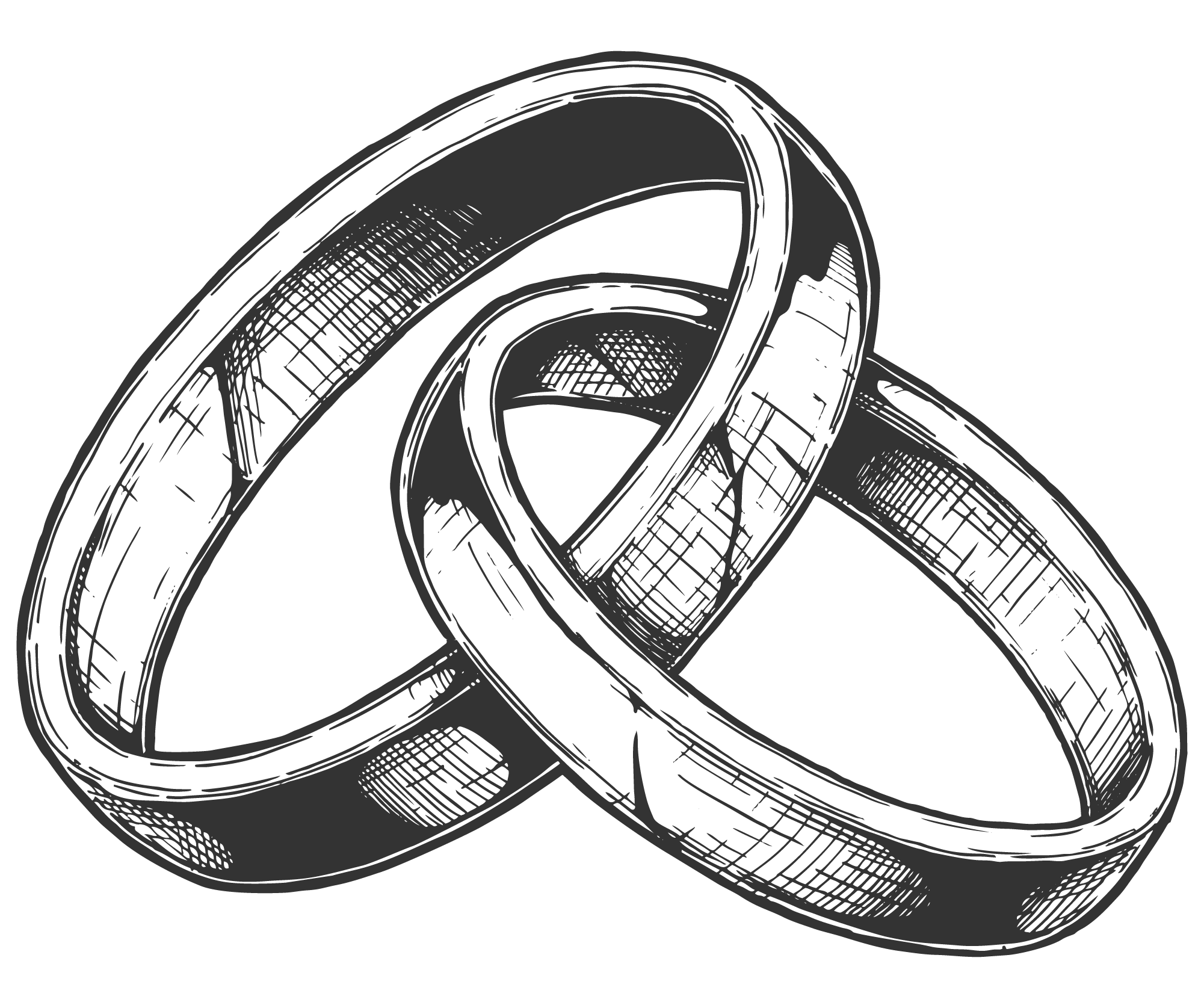 Intertwined Wedding Rings