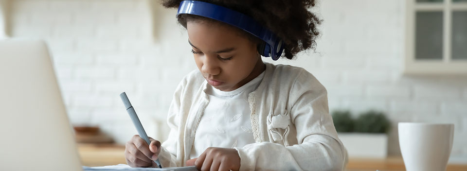 Child Studying Online
