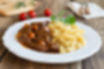 Dinner with Beef Golash as a main course (2 portions)