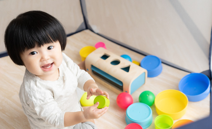 A Toddler Playing