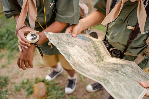 Scouts With Map