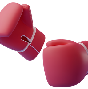 Gants de boxe rouges