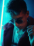 Stylish Neon Portrait