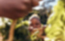 Girl Peeking Over Basket