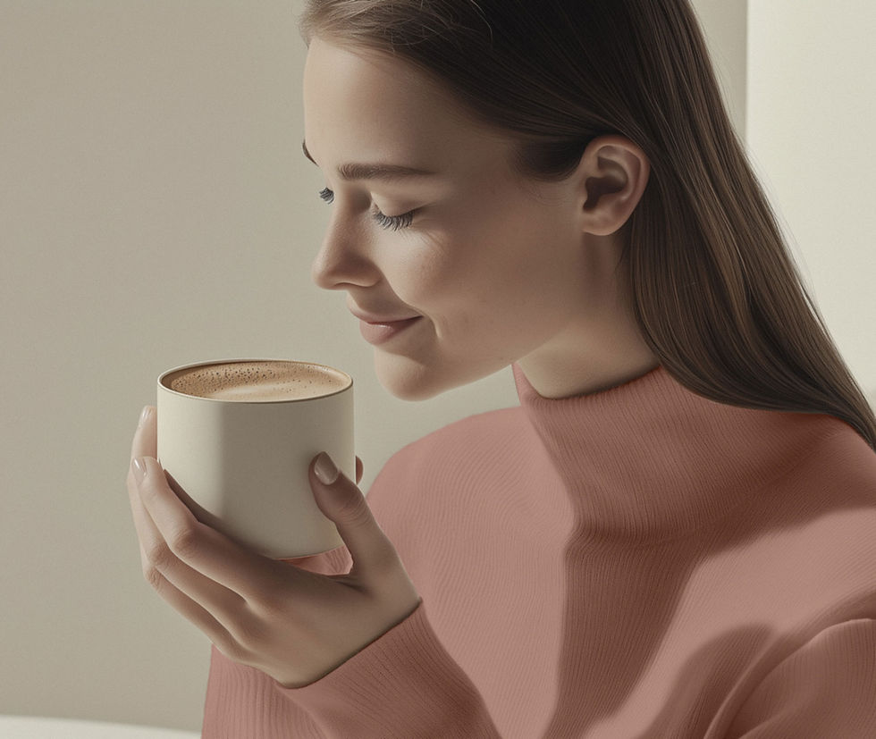 Woman Holding Coffee