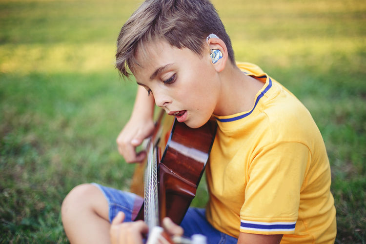 Boy Playing Guitar