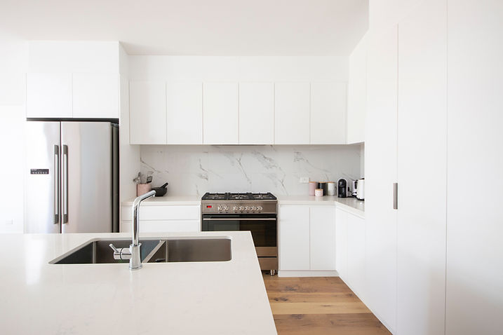 Cocina moderna blanca