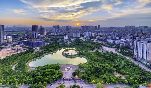 Cau Giay Park in Ha Noi, Vietnam