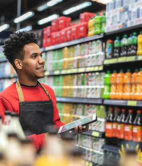 Ouvrier d'épicerie supermarché