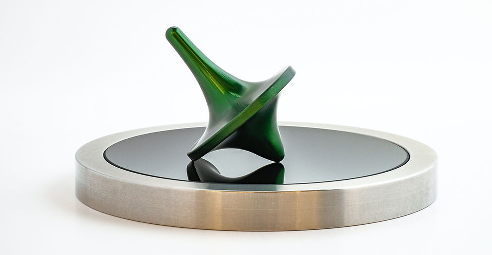Green Spinning Top