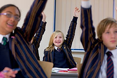 Class Raising Hands