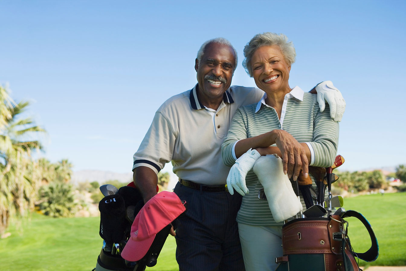 Senior Golfers Outdoors