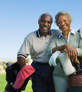 Senior Golfers Outdoors