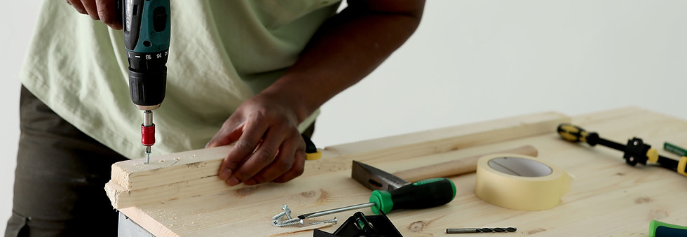 Man Using Drill