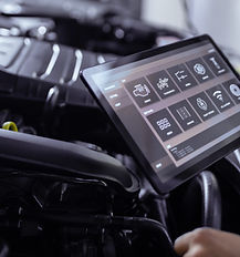 Car Mechanic with Tablet