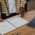 Architect Reviewing Sketches