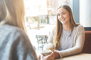 Friends Having Coffee