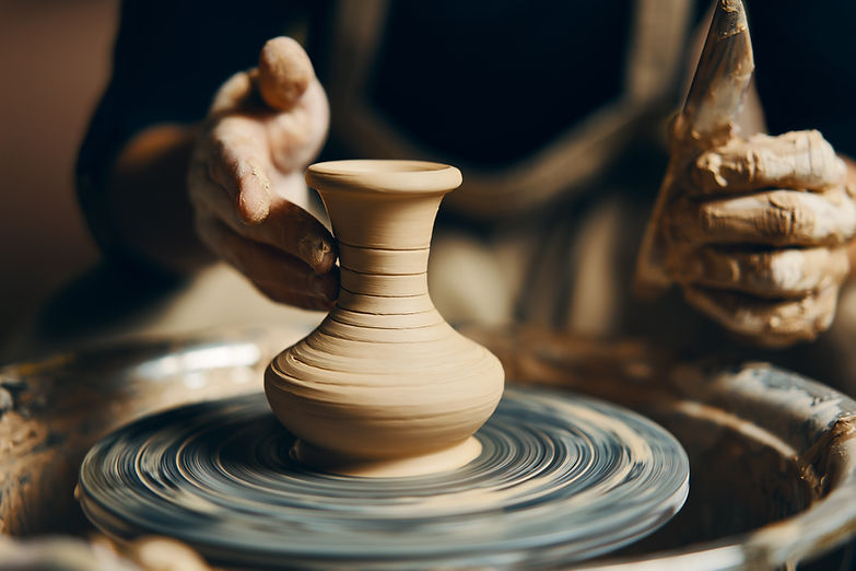 Making pottery