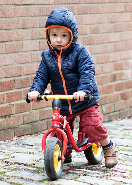 Toddler on his Tricycle