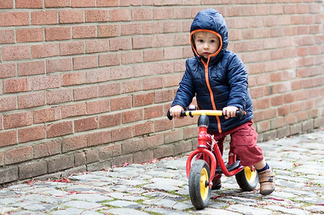 Toddler on his Tricycle