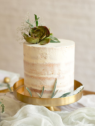 Minimalistisk bryllupskake